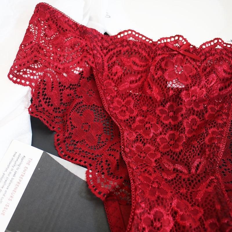 Luckymm Celana Dalam Wanita / Knicker Cancut Wanita Bahan Soft Lace Lembut 9936