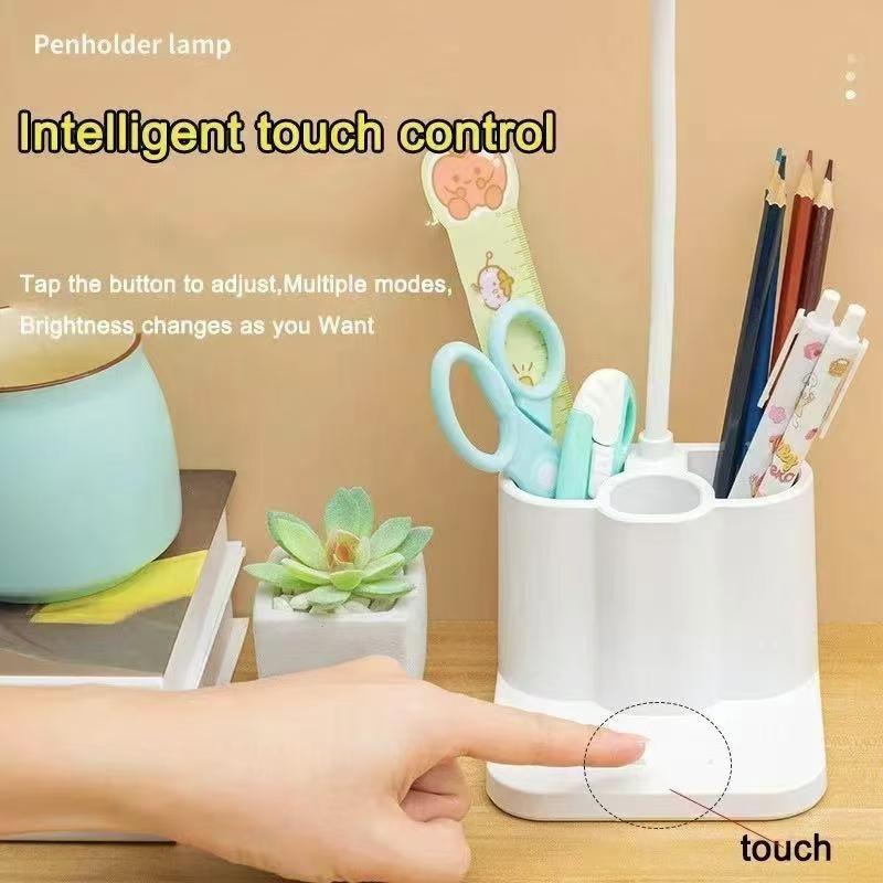 Rechargeable Desk Lamp, Desk Light with Pen Holder, Dimmable LED Desk Lamp for Home Office Study Room 4