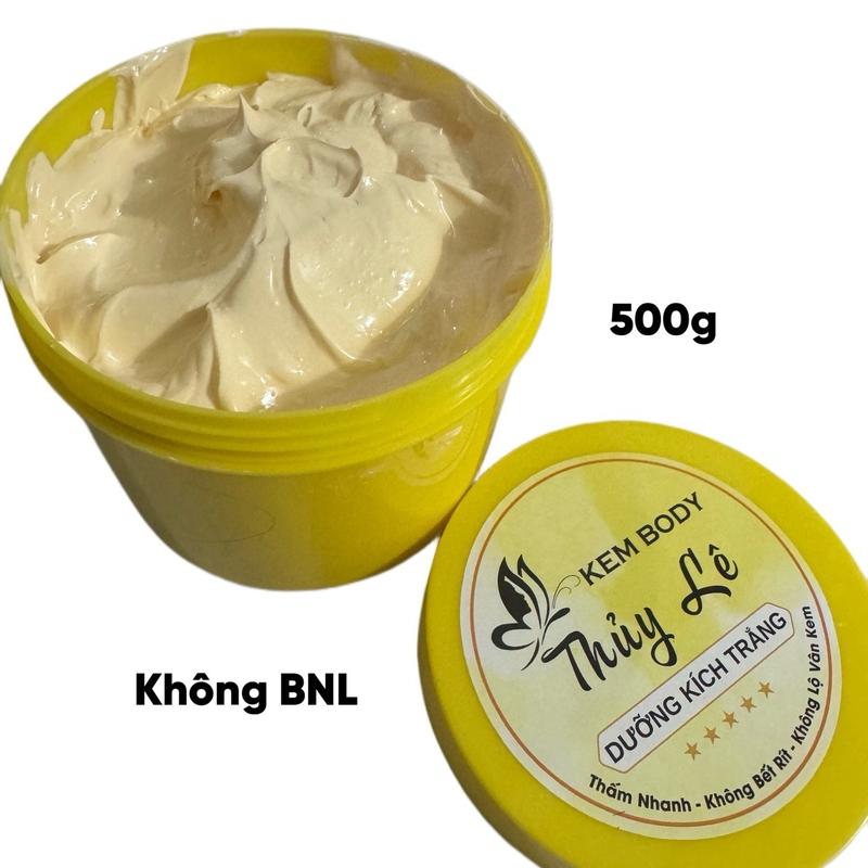 Kem body dưỡng sốp dẻo 500g màu vàng hỗ trợ dưỡng trắng sáng (da mỏng ) +cap ẩm +min da
