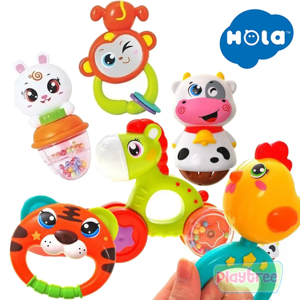 Mainan Bayi Rattle Animals Binatang Baby Toys Hola