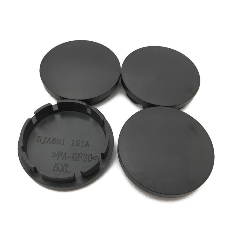 4 Pcs/Set Black/Silver 56mm Car Wheel Center Rim Hub ABS Caps Universal Car Wheel Rim Center Hubcap Vehicle Decor Car accessorie 1