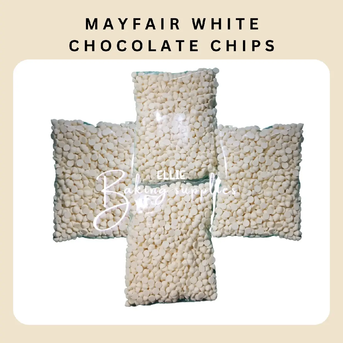 Mayfair White Chocolate Chips 150 grams 250 grams