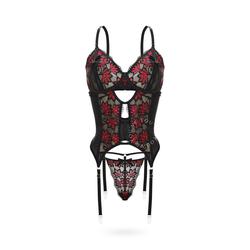 gel lubricante sin hormonas USA Unisex Open Bottom Mesh Lace Shaping Floral Garter Belt With 6 Wide  Straps main image 0