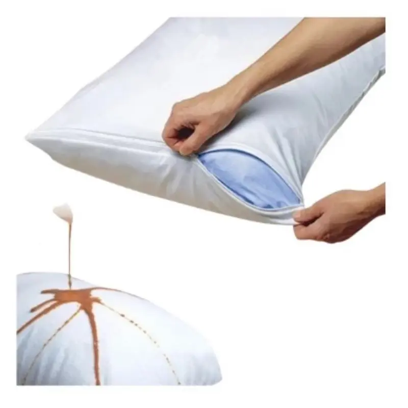 Vỏ Gối Chống Thấm Momo, Có Khóa Kéo Bảo Vệ Ruột Gối chống nấm mốc Dành Cho Gia Đình, KS..Kích thước 40x60, 50x70, 35x100cm 5