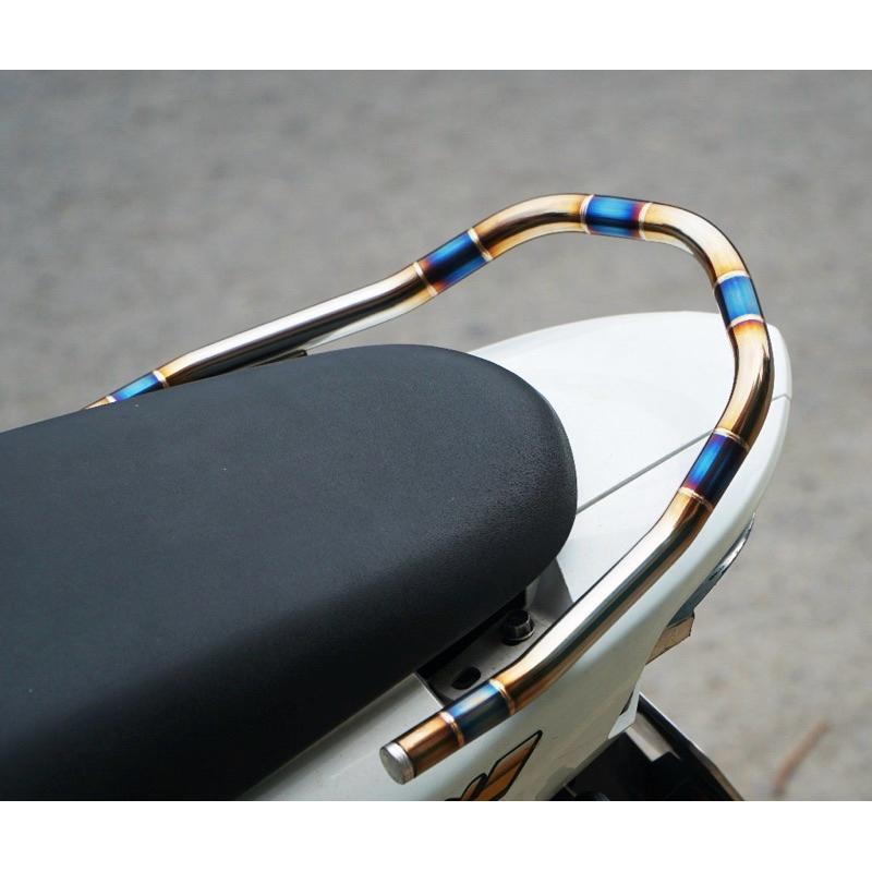 Inox khò màu Tay sách wave inox 304 dành cho wave 50cc 100 + wave 110 Cảng sau wave Tay xách wave 50cc Phụ Kiện Phụ Tùng