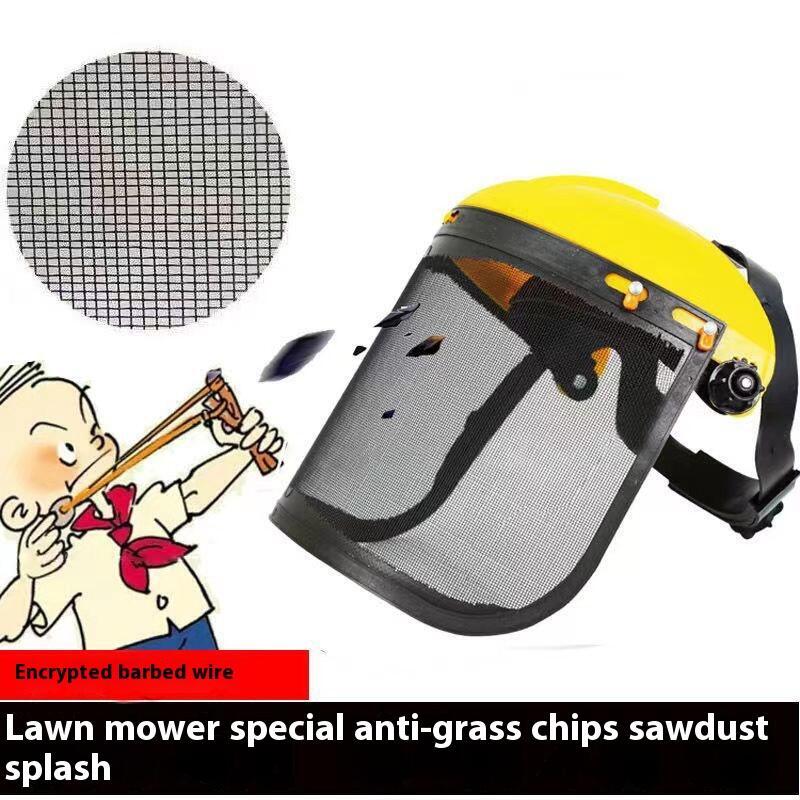 Lawn mower specific with hat head mounted grass hat garden machinery ...
