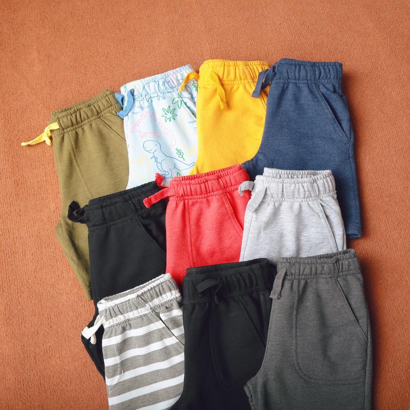 Product Introduction of (6-12kg) - Quần short da cá sọc trơn BT nhí size 12M-2T 4