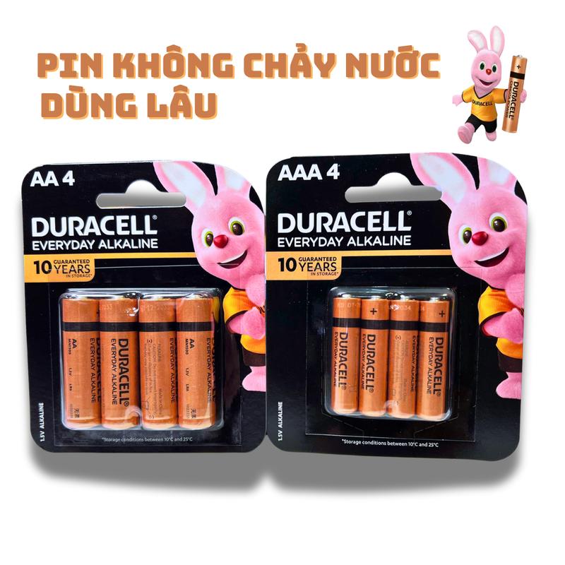 Pin Alkaline 2A 3A kiềm dung lượng lớn của Duracell AA AAA 1.5v