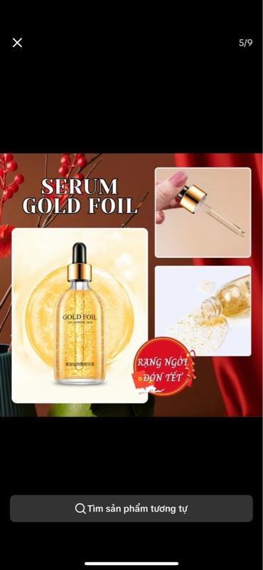 Product Introduction of Serum Dưỡng Da Gold Foil Tinh Chất Vàng 24K 100ML Cấp Ẩm Dưỡng Da Tặng Ngay Gel Tẩy Tế Bào Chết Nha Đam Lencolor 100g Và Sữa Rửa Mặt Senna Dịu Nhẹ Skincare Làm Đẹp Da Dưỡng Ẩm 9