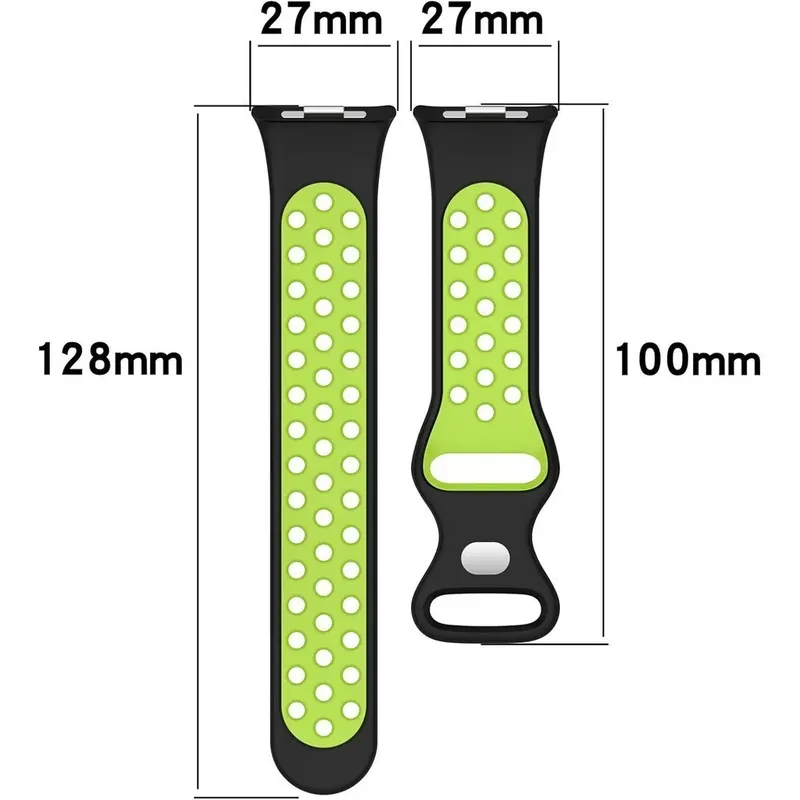 Dây đeo silicone dành cho Đồng Hồ thông minh Xiaomi Smart Band 9 Pro và Xiaomi Band 8 Pro Dây đeo đồng Đồng Hồ Dây đeo vòng đeo tay thay thế Phong cách thể thao 7