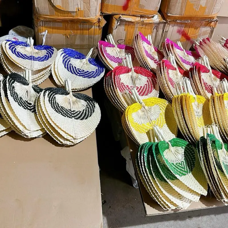 Quạt lá đề, quạt trái tim múa hát trang trí 5