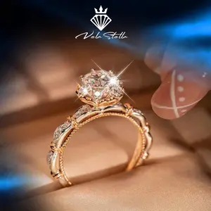 [ harga setelah promo] Cincin Fashion Wanita Cincin Kado Ulang Tahun Cahaya Abadi VVS1 Kemurnian tinggi toko asli cantik elegan lapis anti karat anti luntur anti berubah warna garansi 1 tahun Free Box R-331