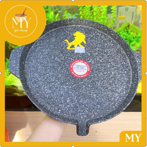 Chảo nướng vân đá đúc nguyên khối DANNY 28cm dùng được bếp từ