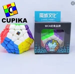 Cube Magic Puzzle Megaminx Meilong Stickerless sculpture 3x3 termurah Toys