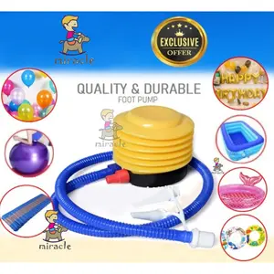 Pompa Angin Injak 5" Berkualitas - Ukuran 13cm, Warna Kuning