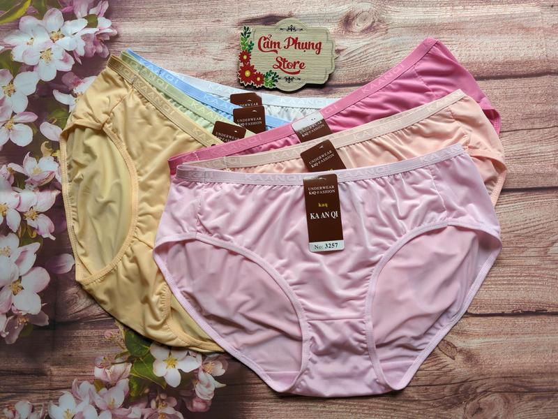 Combo 5 - 10 Quần Lót Nữ Thun Lạnh  (3257) Size (75-100 Kg) Siêu Co Giãn Thoáng Mát Siêu Mịn 5
