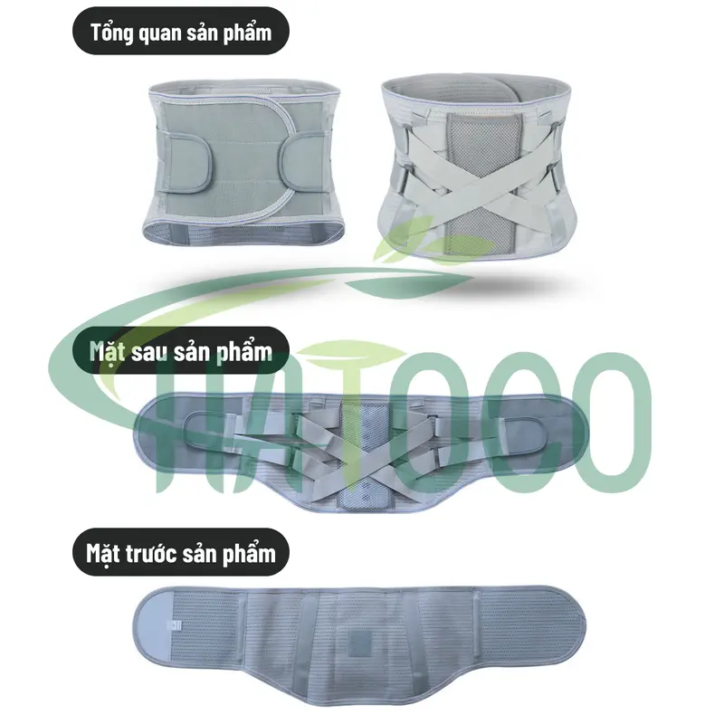 Đai Lưng Cột Sống Thoát Vị Đĩa Đệm Hatoco Chống Đau Lưng, Thoái Hóa Cột Sống, Đau Thần Kinh Tọa 5