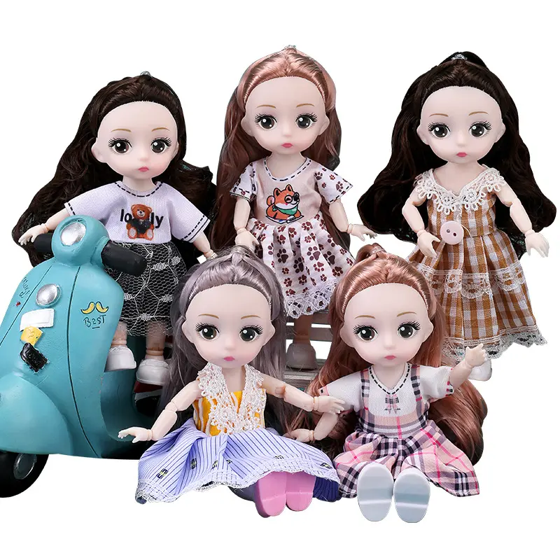 Búp Bê Barbie Trẻ Em, 17cm, Phong Cách Ngây Thơ, Cô Gái BJD, Chân Thật, Thích Hợp Làm Đồ Chơi Trẻ Em, Còn Hàng, Kiểm Tra Của Tôi, Bán Chạy 4
