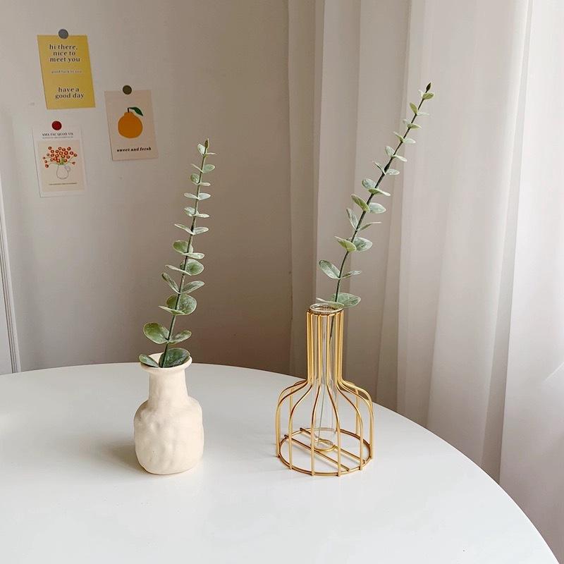 Product Introduction of Dream Party Literary Eucalyptus Money Leaf Branch Artificial Green Plant Fake Flower Ornament (No Pot) 2