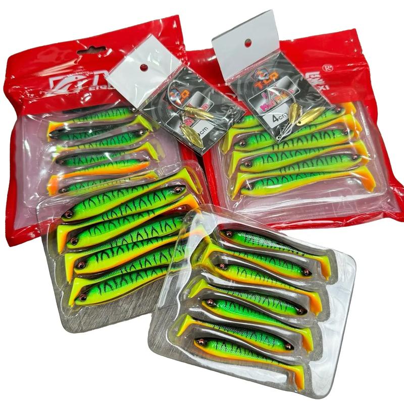 [ TLQ ] Combo mồi mềm NFF size lớn & size nhỏ kèm lưỡi Bắt Cá Fishing Đi Câu Câu Cá