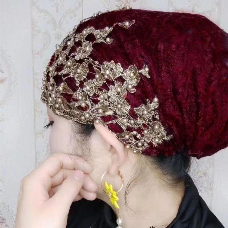 Product Introduction of Muslim Summer Hat Hui Mother Cover Headscarf Convenient Scarf Cover Toe Cap Cap Confinement Hat 2
