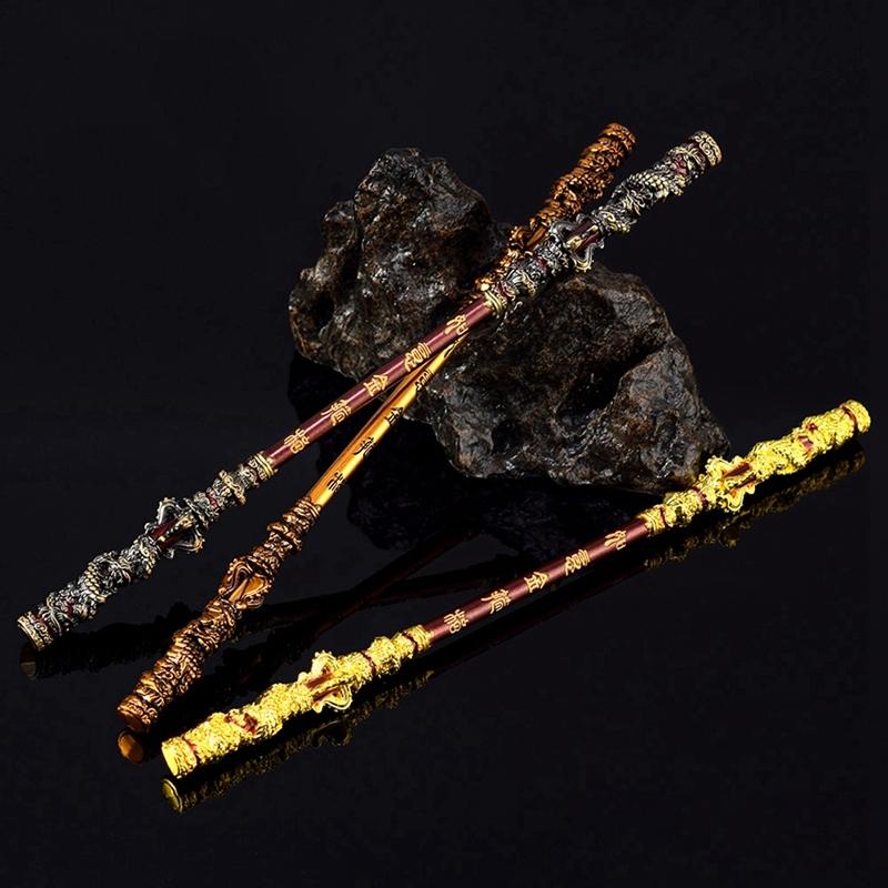 Product Introduction of 22cm Black Myth WuKong Game Ruyi Golden Cudgel Metal Handicrafts Sun Wukong Monkey King  Game Peripherals Children's Toys 15