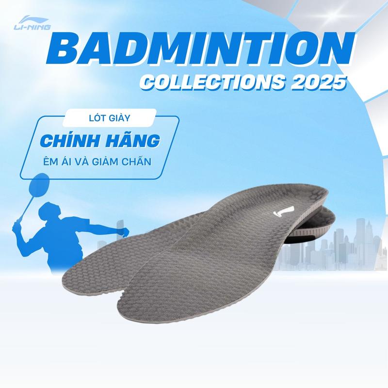 Lót giày cầu lông chính hãng Li-Ning unisex P-AXZV001-1 Êm ái, giảm chấn