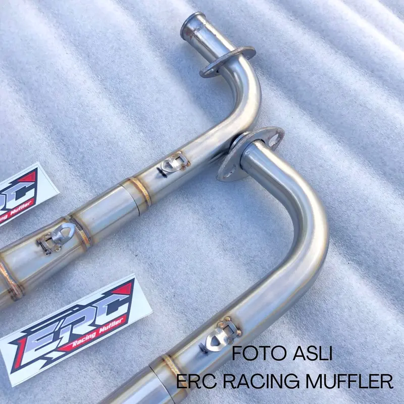 LEHER ONLY STAINLESS SAMLONG ERC KNALPOT RACING 3