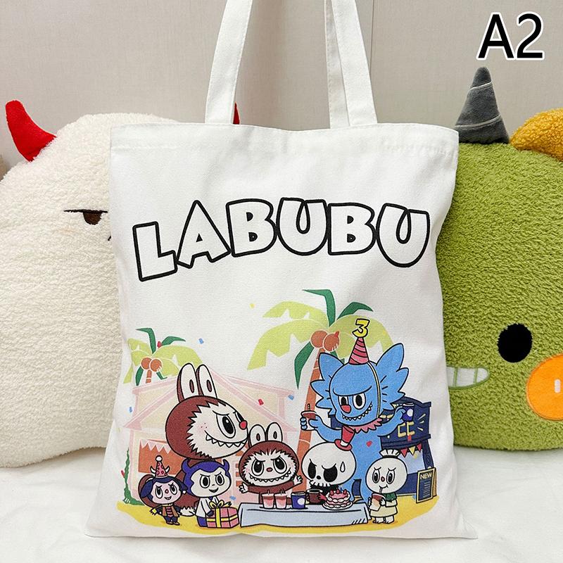 Product Introduction of Canvas Bag For Labubu Student Tutoring Carrying Bag Capacity Book Bag Shoulder Bag Ins Cute 18