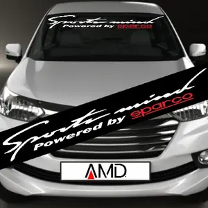 Stiker kaca depan Stiker Sticker Kaca sticker mobil stiker belakang mobil Sport mind Car