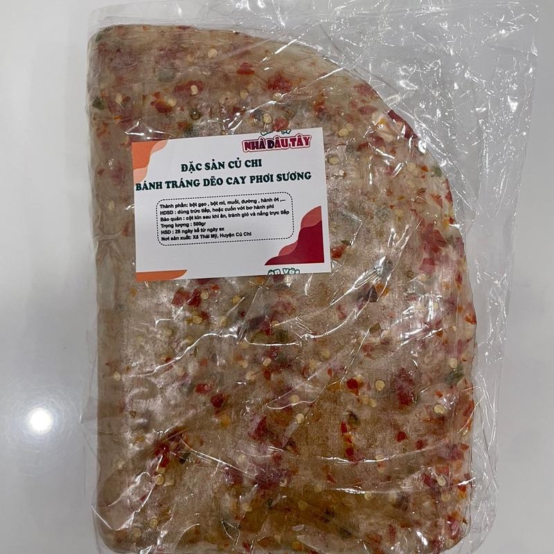 Bánh tráng cay nhiều mặn ít ngọt (500gr) Snack Ăn Vặt Food bánhtráng dẻo