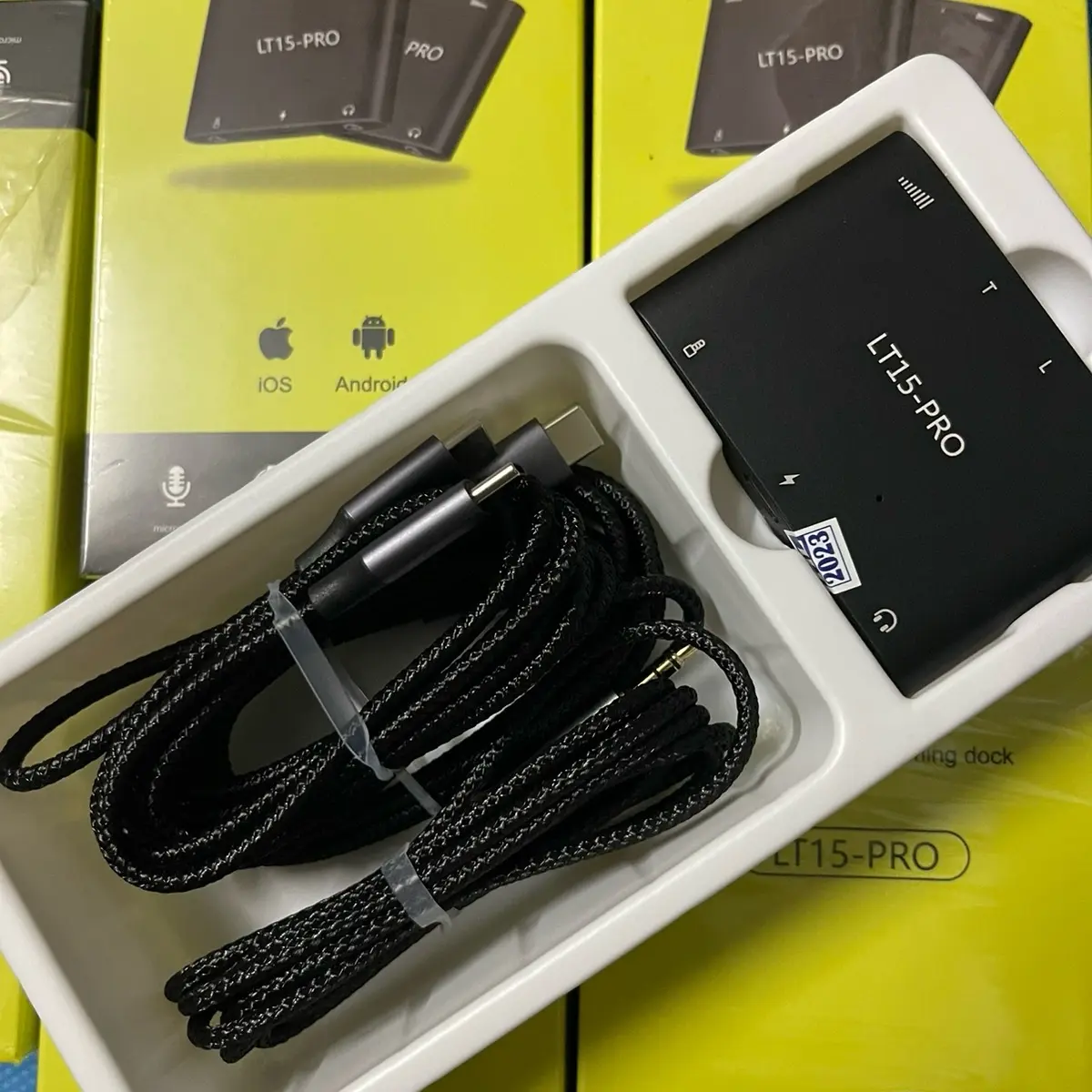 Box live âm thanh stereo bản mới  2024 LT15-PRO dùng để live stream  được 2 dòng iOS và typec kèm dây kết nối đầy đủ với soundcard bảo hành 6 tháng của nhà cung cấp nha khách