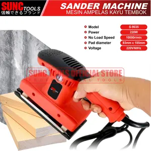 SUNC TOOLS Alat Amplas Tembok Mesin Amplas Kayu Elektrik Sander Amplas Listrik Electric Sander