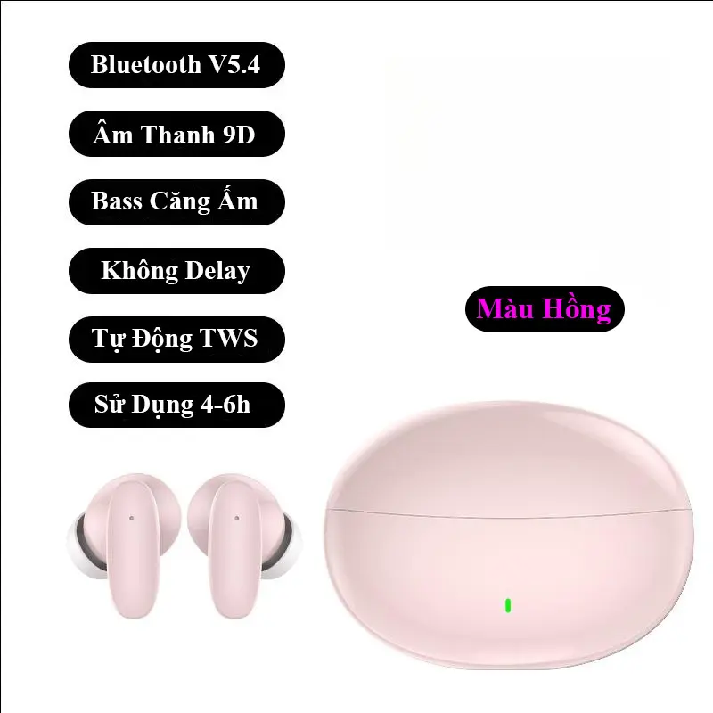 [Bản Pro] Tai Nghe Bluetooth 5.4 S90-Pro Thế Hệ Mới Cảm Ứng Chạm Chống Nước Giảm Tiếng Ồn Có Micro Đàm Thoại, Không Delay Khi Chơi Game Liên Quân - HÀNG CAO CẤP 8