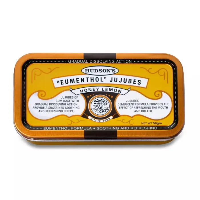 Hudson's Eumenthol Jujubes 50g. Permen Penyegar Nafas Mulut - Classic Promo 2