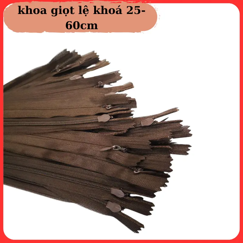 Khóa giọt lệ khóa 25cm-60cm khóa ĐEN-TRẮNG khóa MIX màu 4