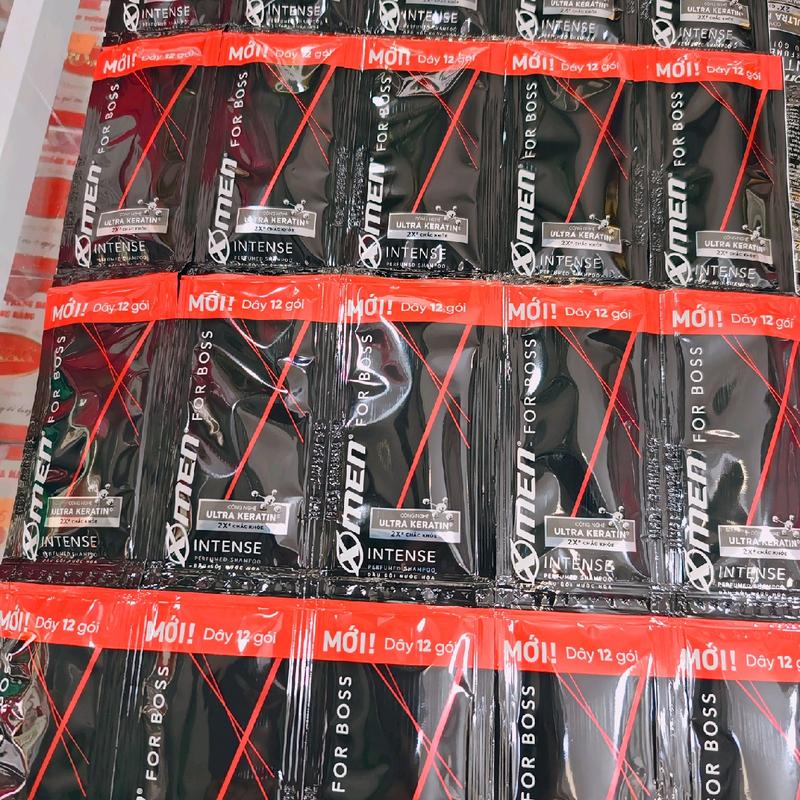Combo 5 Dây 12 Gói Dầu Gội Xmen For Boss Hương Nước Hoa