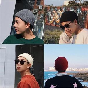 FS Beanie Hat Unisex Korea Style Topi Sejuk Knitted Tebal Comel Warna Trend Lelaki Perempuan Oversized Streetwear
