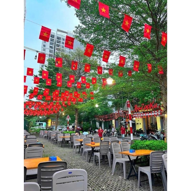 Cờ dây 9m Quốc kỳ Cờ Tổ Quốc Cờ Đảng lá cờ đỏ sao vàng trang trí ngày lễ Độc lập trường học cơ quan ngoài trời