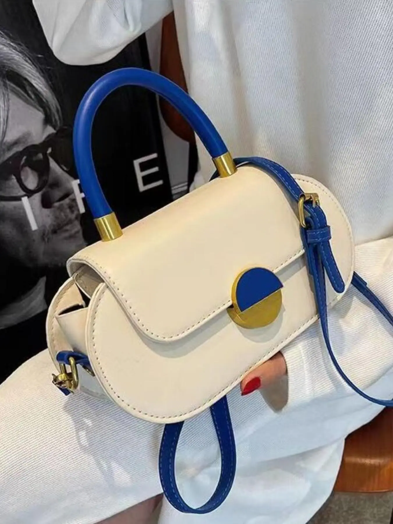 New Fashion Pu Leather Crossbody Bag,  Trendy All-match Crossbody Bag with Adjustable Shoulder Strap, Fashion Bag for Women & Girls