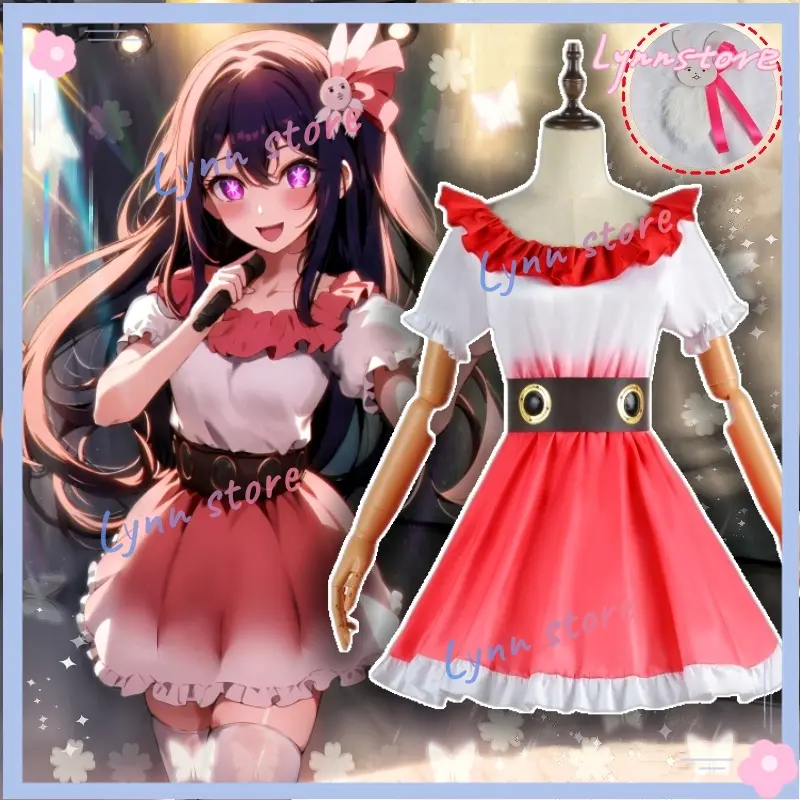 Trang Phục Hóa Trang Oshi No Ko, Anime Mới, AI Hoshino, Nữ Giới, Tóc Giả Trọn Bộ, Thích Hợp Dự Tiệc, Phong Cách Anime