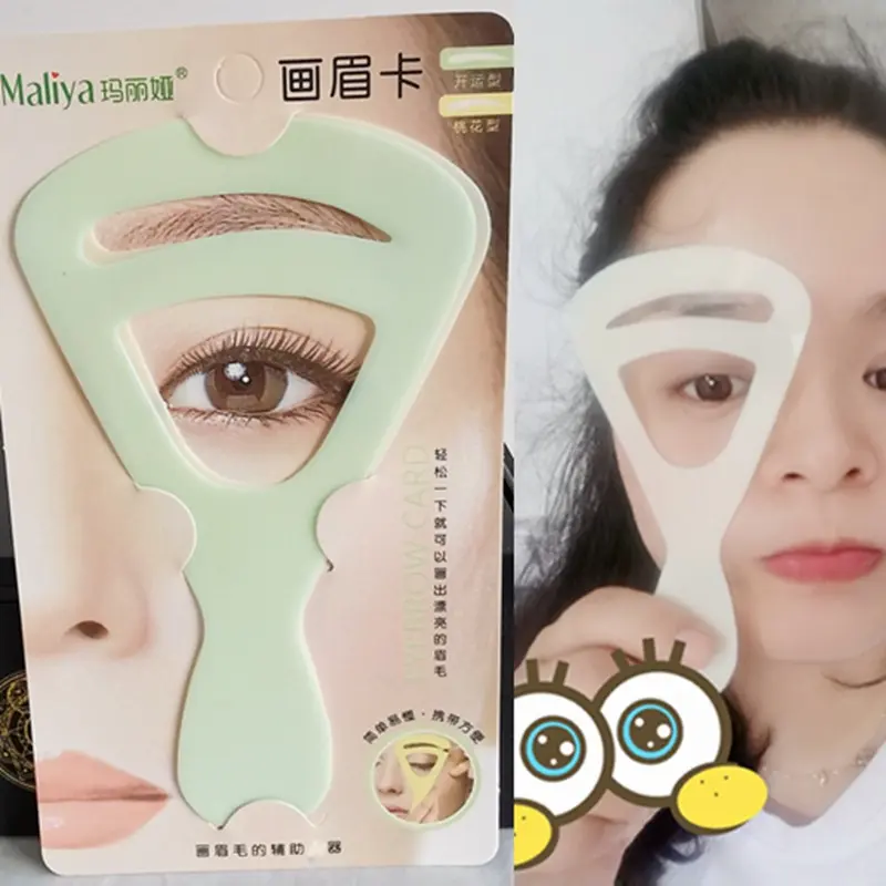 Eyebrow Card Eyebrow Shaping Card Eyebrow Tool Straight Eyebrow Aid Natural Curved Eyebrow Eyebrow Card 2 Pieces Set