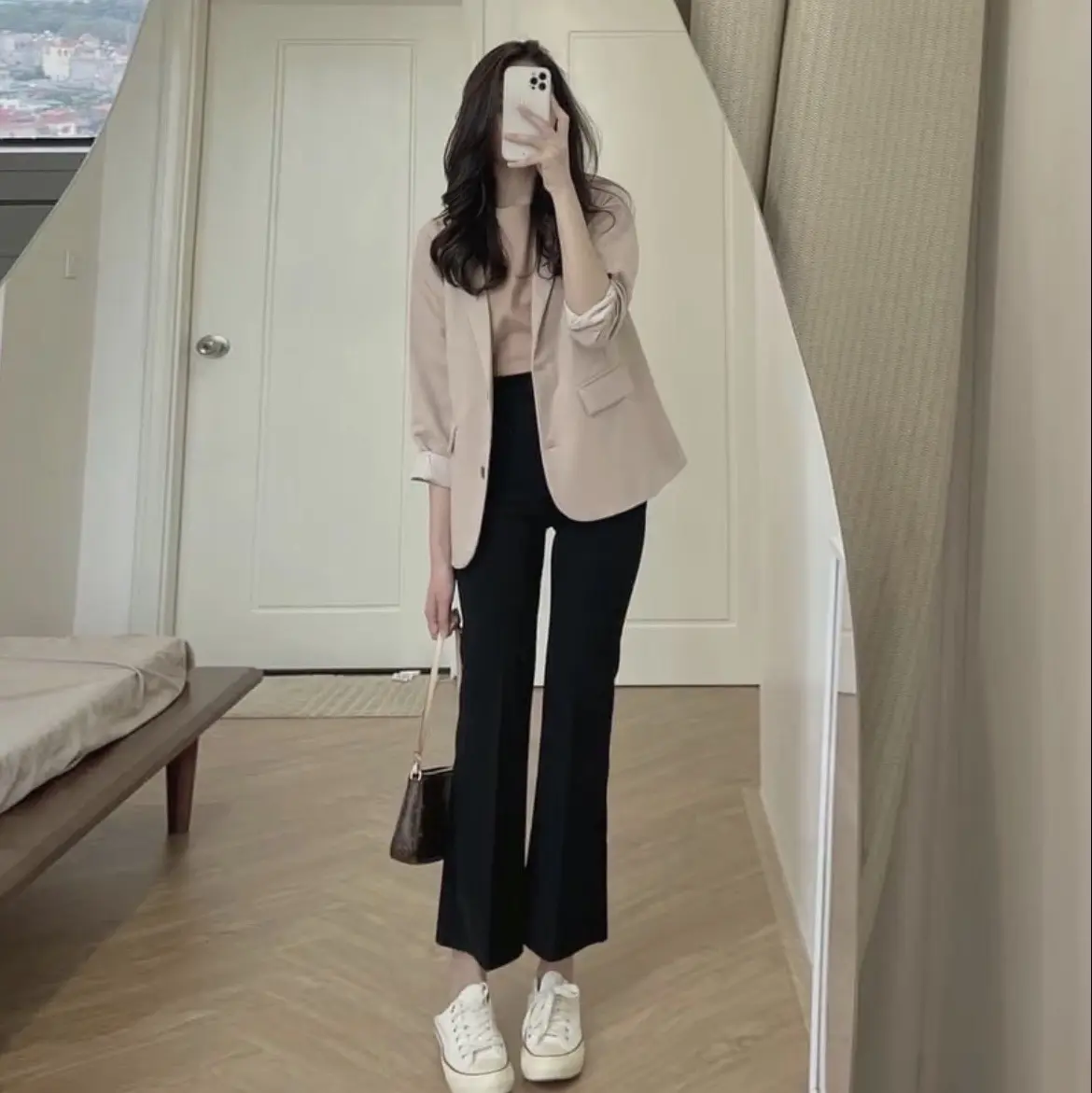 Quần Ống Loe Công Sở Dáng Ngắn ms 2227 Pants Nữ Women Ong | BigBuy360 - bigbuy360.vn Quần Ống Loe Công Sở Dáng Ngắn ms 2227 Pants Nữ Women Ong | BigBuy360 - bigbuy360.vn