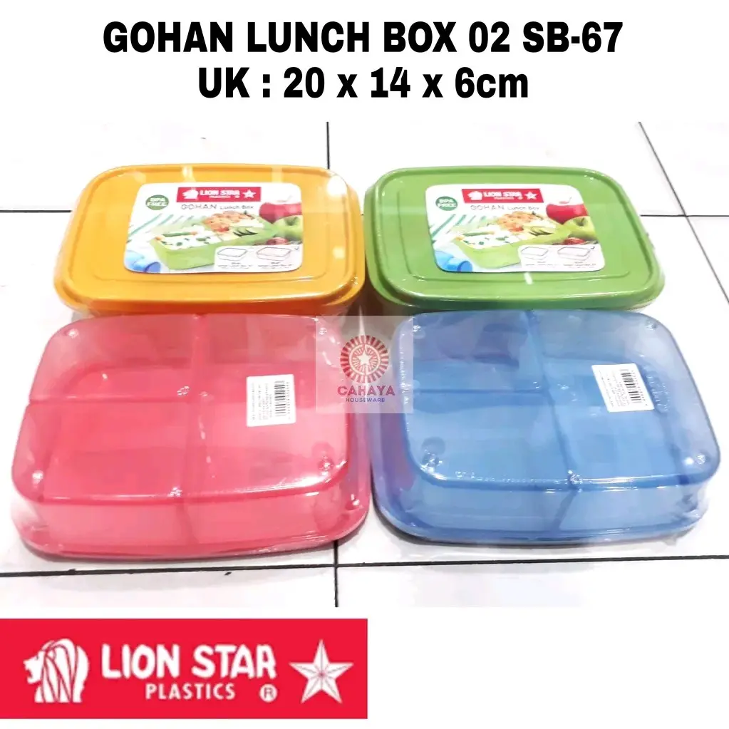 Lunchbox Lion star SB 67 & SB 66 / kotak makan / wadah bekal / LIONSTAR