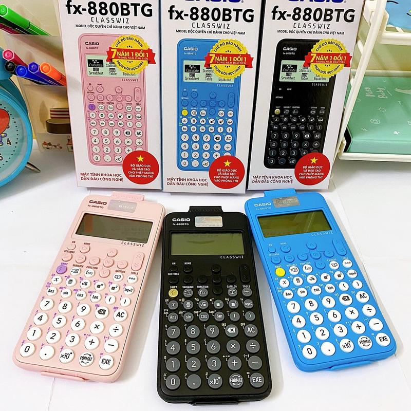 Máy tính Casio Fx-880BTG Chính hãng có hỗ trợ tiếng việt chuyên dụng được mang vào phòng thi TEZY 5
