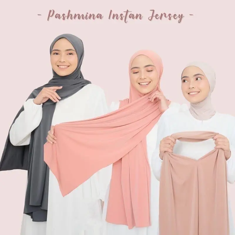 JILBAB PASHMINA JERSEY OVAL || HIJAB PASMINA INSTAN JERSEY PREMIUM || PASTAN KAOS OVAL TERBARU 3