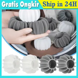 Silicone Laundry Ball Reusable Pakaian Alat Pembersih Bulu Hewan Peliharaan Penghilang Bulu Mesin Cuci Penangkap Bulu Kucing Laundry Ball