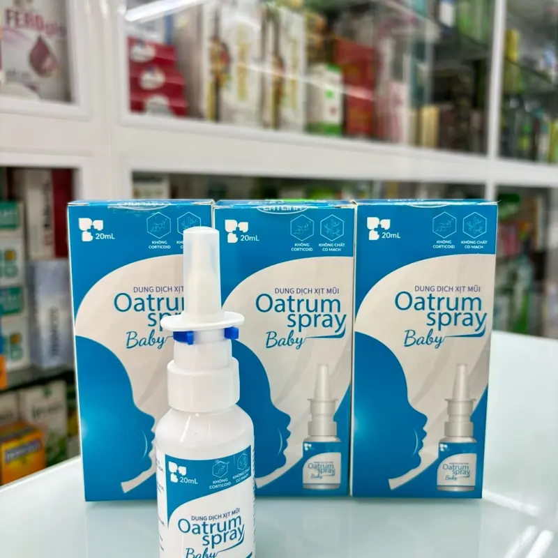 Dung dịch xịt mũi Oatrum Spray .                  . Dung dịch xịt mũi Oatrum Spray Baby hết sổ mũi nghẹt mũi - Chính hãng 1