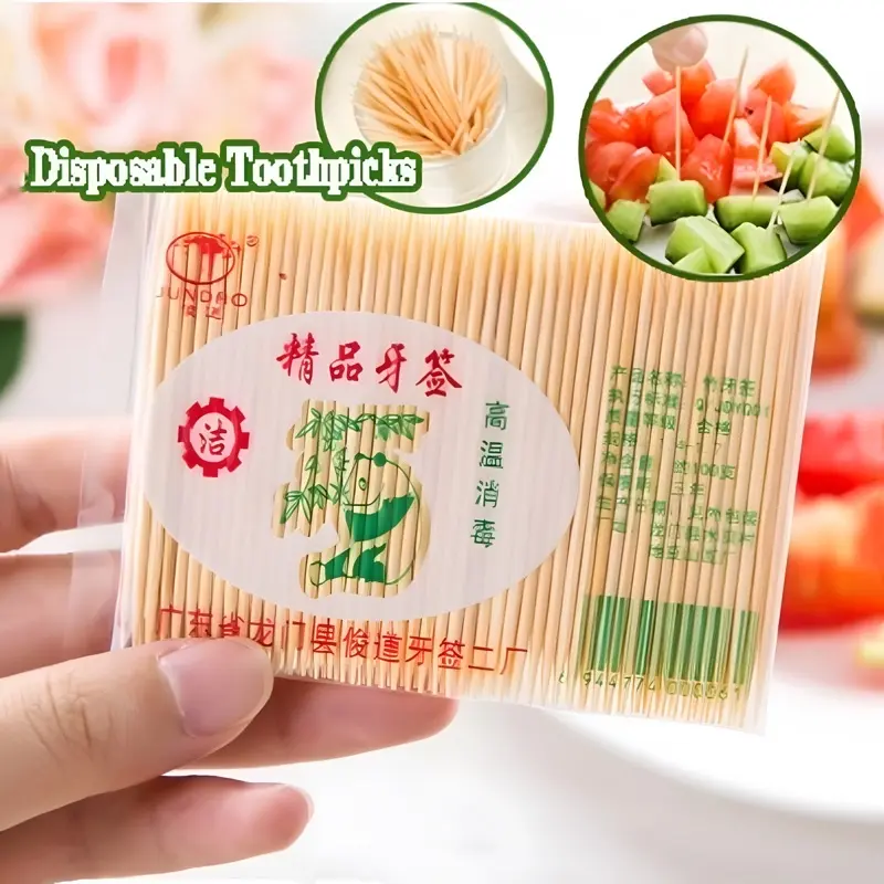 Natural Bamboo Toothpick Durable Wood Dental Bamboo Picks Home Restaurant Hotel Products Toothpicks