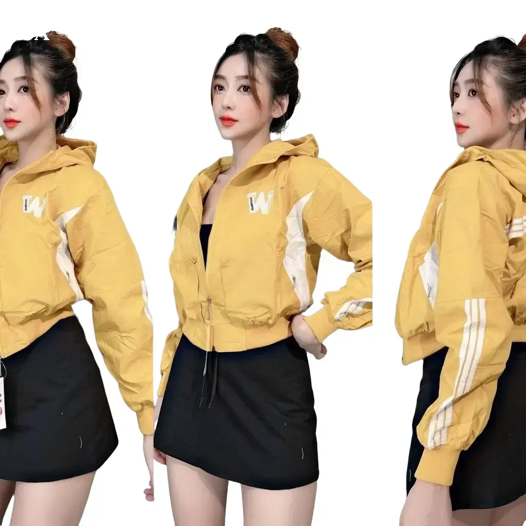 Áo khoác dù 2 lớp nữ Women Jacket Top Kem Nhung